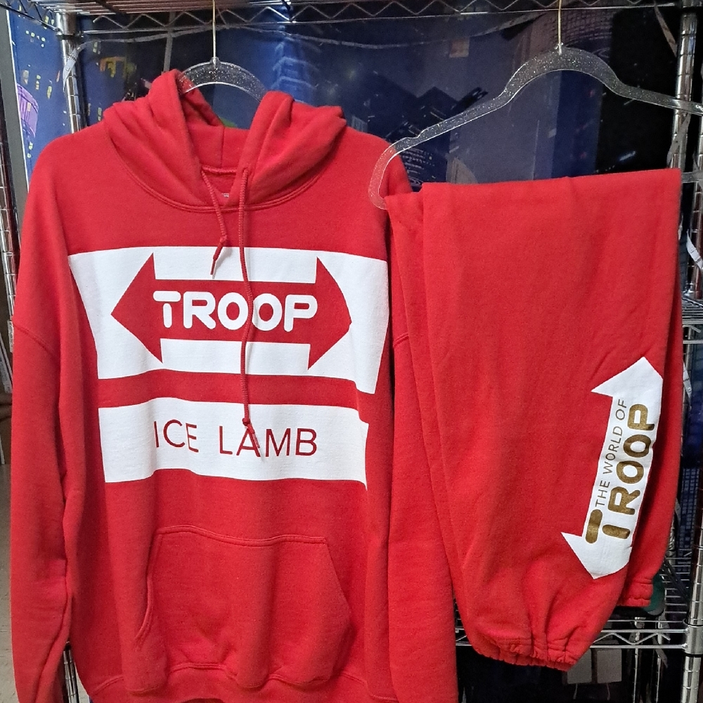 Red Troop Hoodie and Sweatpants Set